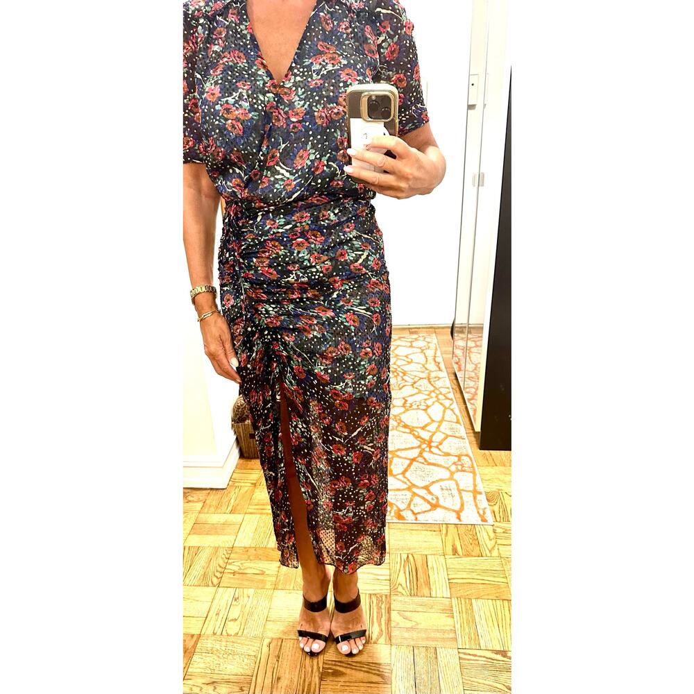 Veronica Beard Floral Midi Dress Size 4